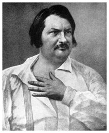 Honore de Balzac, French novelist, 19th century (1956). Creator: Unknown.