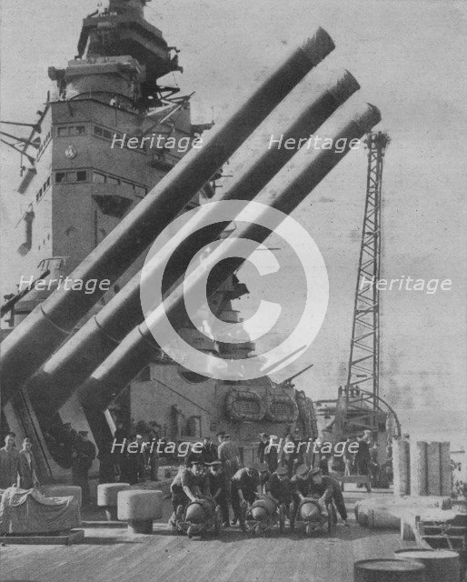 'On Board H.M.S. Nelson, members of the South African division of the RNVR', 1941. Artist: Unknown.