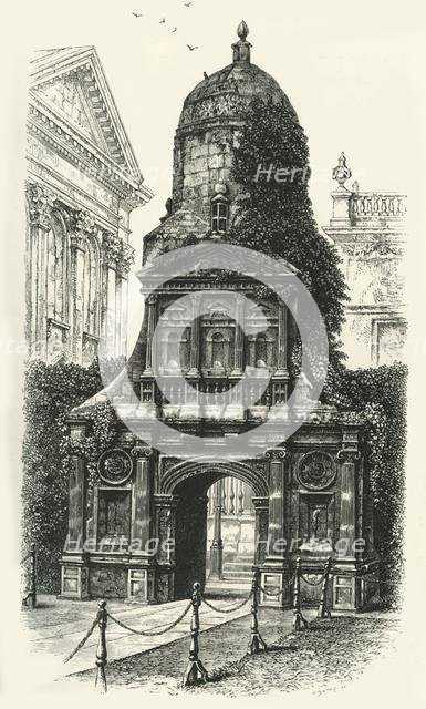 'The Gate of Honour, Caius College', c1870.