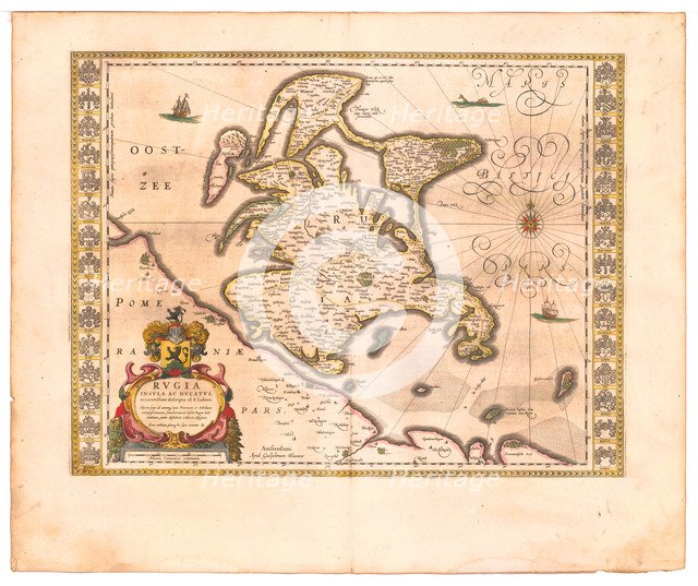 Rügen (From: Theatrum Orbis Terrarum...), 1645. Artist: Blaeu, Willem Janszoon (1571-1638)