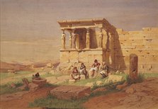 The Erechtheion. The Porch of the Caryatids, 1877. Artist: Werner, Carl Friedrich Heinrich (1808-1894)