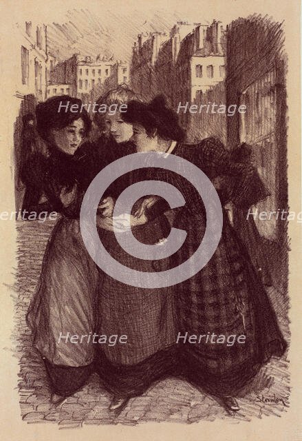 Dessin original pour les "Maîtres de l'Affiche", c1899. Creator: Theophile Alexandre Steinlen.