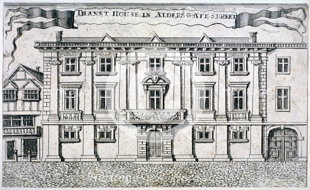 Thanet House, Aldersgate Street, London, c1750. Artist: Anon