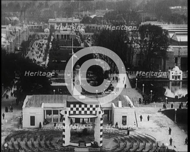 Pavilions and Walkways at the British Empire Exhibition, 1920s. Creator: British Pathe Ltd.
