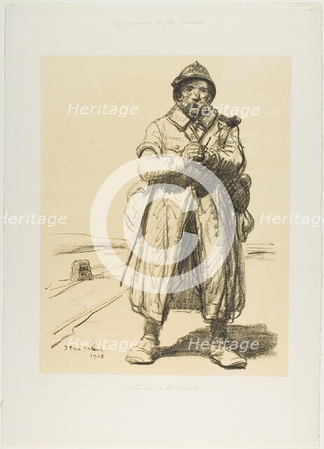 A Veteran of the Old Guard, 1915. Creator: Theophile Alexandre Steinlen.