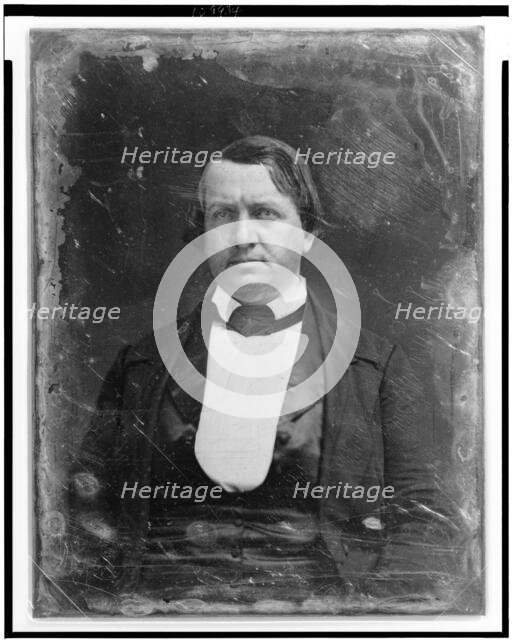 John P. Hale, head-and-shoulders portrait, facing front, between 1844 and 1860. Creator: Mathew Brady.