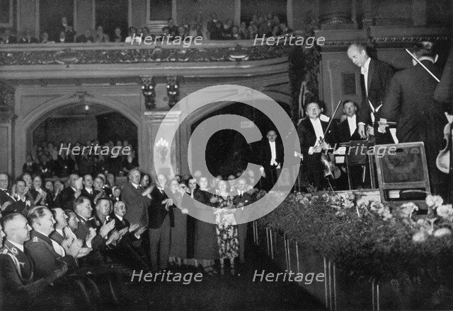 Adolf Hitler attending a concert, Berlin, Germany, 1936. Artist: Unknown