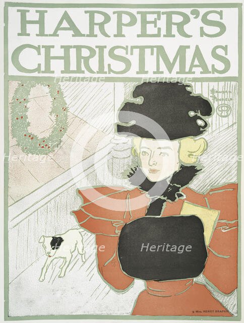 Harper's Christmas, c1890. Creator: Edward Penfield.