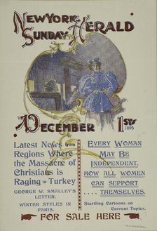 New York Sunday herald. December 1st 1895., c1895. Creator: Charles Hubbard Wright.