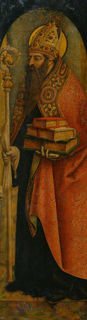 Saint Augustine, 1480s. Artist: Crivelli, Carlo (c. 1435-c. 1495)