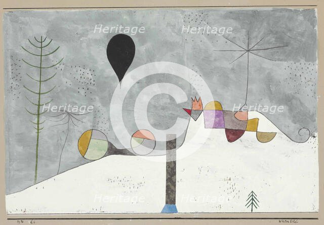 Winter picture, 1930. Creator: Klee, Paul (1879-1940).