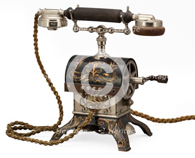 Russian table telephone by Firma Geisler, St Petersburg, 1890s.