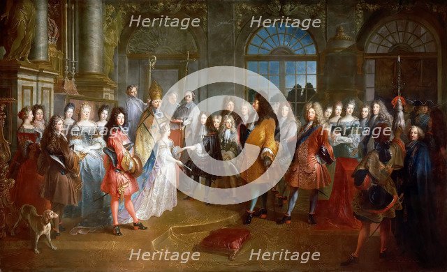 Marriage of Louis of France, Duke of Burgundy, and Marie Adelaide of Savoy, 7 December 1697. Artist: Dieu, Antoine (1662-1727)