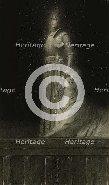 Avec Verhaeren: Un Ange (With Verhaeren: An Angel), 1889. Creator: Khnopff, Fernand (1858-1921).