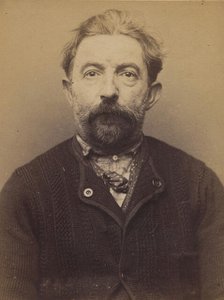 Baben. Hyppolyte, Antoine. 49 ans, né à St Sermain (Aveyron). Serrurier. Anarchiste. 9/3/94., 1894. Creator: Alphonse Bertillon.