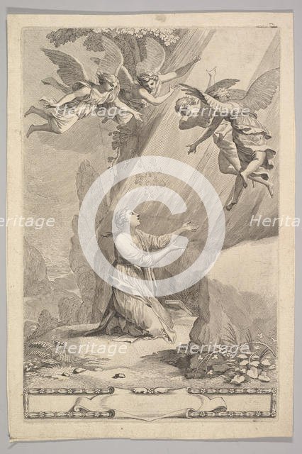 Title page for François de Sales, Introduction à la vie dévote, 1641. Creator: Claude Mellan.