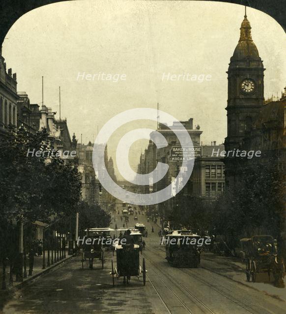 'Cities of the Sunny South, Melbourne, Victoria, Australia', 1909.  Creator: George Rose.