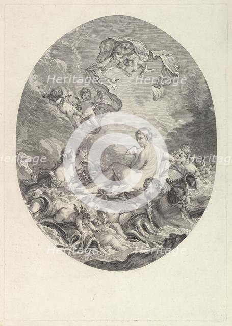 Naissance et Triomphe de Venus (The Birth and Triumph of Venus), 18th century. Creator: Jean Daullé.