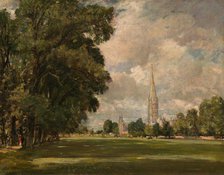 Salisbury Cathedral from Lower Marsh Close, 1820. Creator: John Constable.