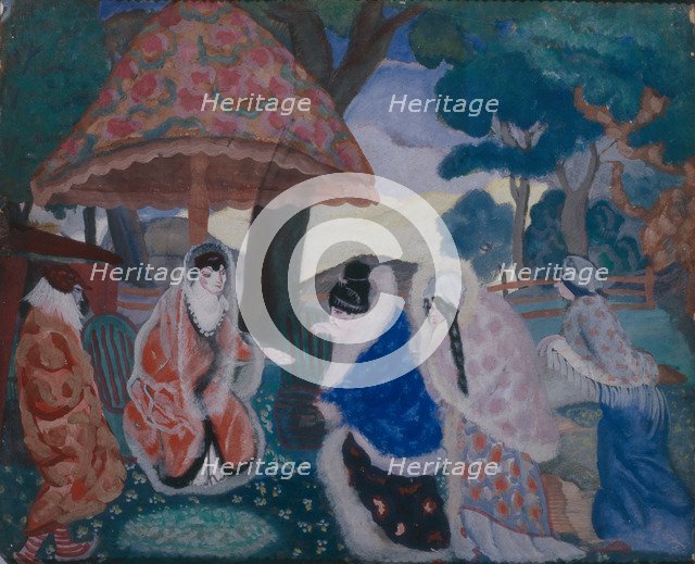 Greeting the Newlyweds, 1913. Artist: Grigoriev, Boris Dmitryevich (1886-1939)