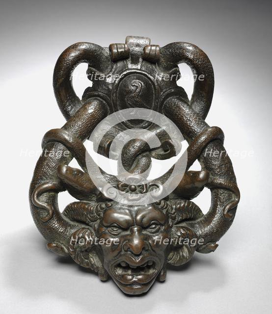 Doorknocker with Gorgon Head, mid 1500s. Creator: Unknown.