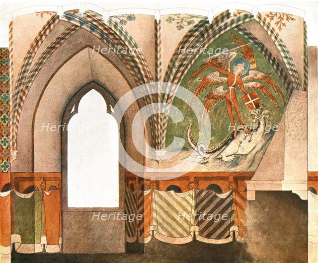 Wall painting in Lochstedt Castle, Pillau, Germany, (1928). Creator: Unknown.