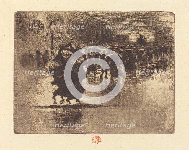 Le Petit Enterrement (The Burial - Small Plate), 1878. Creator: Felix Hilaire Buhot.