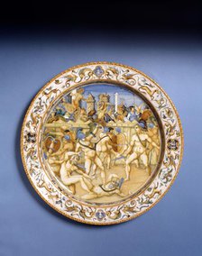 Maiolica Dish, 1580-90. Creator: Workshop of Patanazzi family.