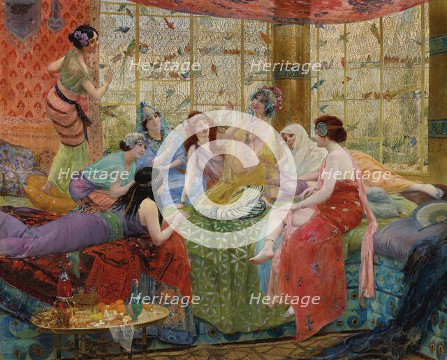 The chattering birds. Creator: Rochegrosse, Georges Antoine (1859-1938).