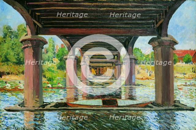Sous le pont de Hampton Court (Under the Bridge at Hampton Court), 1874.