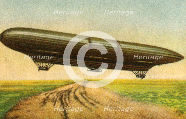 Siemens-Schuckert airship, 1911, (1932). Creator: Unknown.