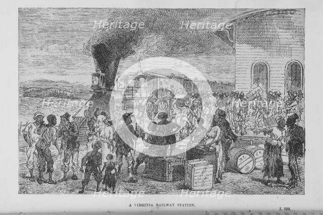 A Virginia Railway Station, 1882. Creator: Unknown.