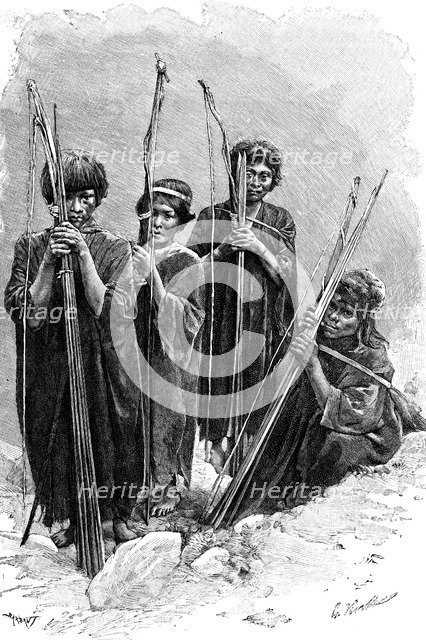 A group of Antis (Ashaninkas), Peru, 1895. Artist: Unknown