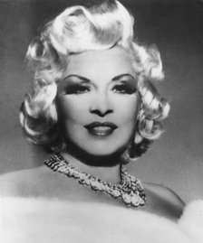 Mae West (1893-1980), American actress, playwright, screenwriter, and sex symbol. Artist: Unknown