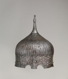 Turban Helmet, Turkish or Iranian, in the style of Turkman armour, 15th century. Creator: Unknown.