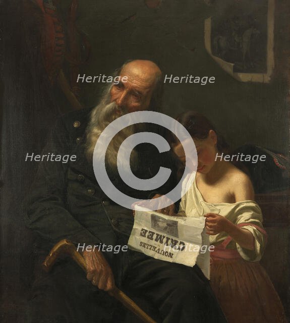 News from the Crimean War, 1855. Creator: Saloman, Geskel (1821-1902).