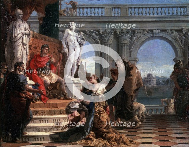 'Maecenas presenting the Arts to Augustus', 1743.  Artist: Giovanni Battista Tiepolo