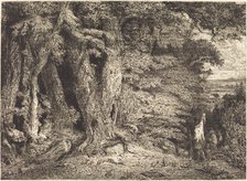 Entrance to the Forest, c. 1846. Creator: Paul Huet.