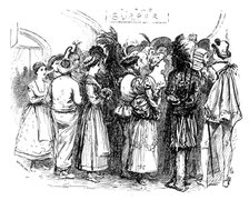 The Savage Club Entertainment, Royal Albert Hall: savages waiting for supper, 1883. Creator: Unknown.