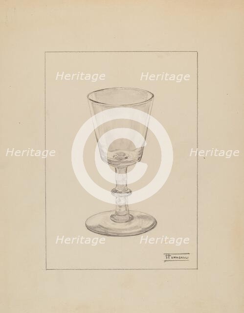 Wine Glass, c. 1936. Creator: Frank Fumagalli.