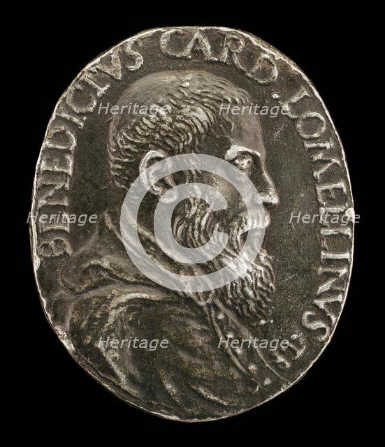 Benedetto Lomellini of Genoa, 1517-1579, Cardinal 1565 [obverse]. Creator: Medallist T.R..