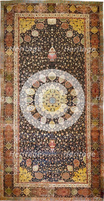The Ardabil Carpet, c.1540. Artist: Iranian master  