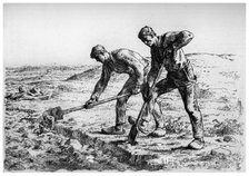'Diggers', c1835-1875 (1924). Artist: Jean Francois Millet