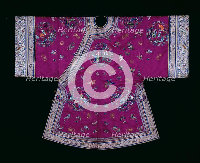 Woman's Ao (Short Robe), China, Qing dynasty (1644-1911), 1870/90. Creator: Unknown.