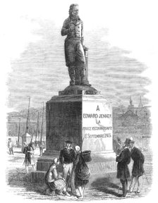 Statue of Dr. Jenner, lately erected at Boulogne, 1865. Creator: Unknown.