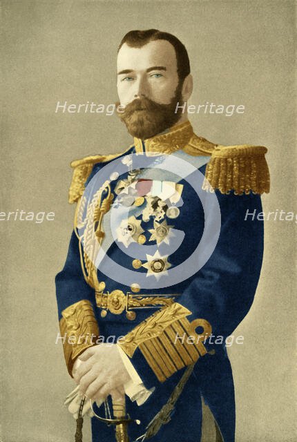 'The Tsar Nicholas II', 1910s, (1920).  Creator: Boissonnas & Eggler.
