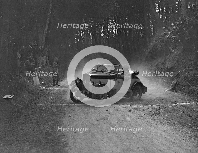 Triumph taking part in a motoring trial, c1930s. Artist: Bill Brunell.