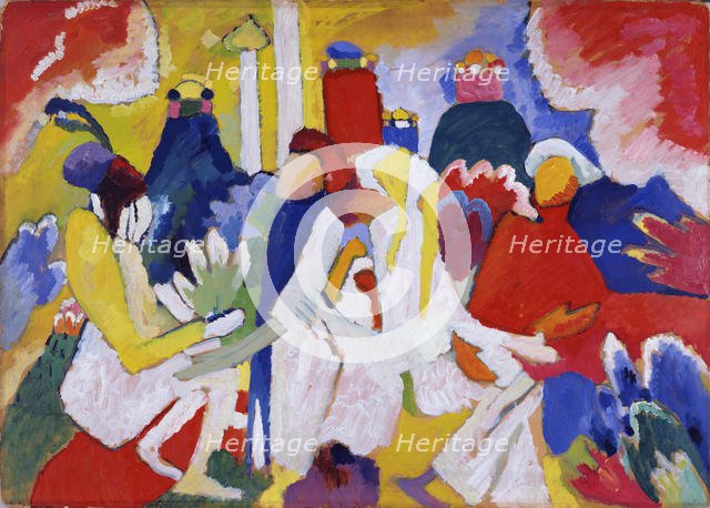 Oriental, 1909. Artist: Kandinsky, Wassily Vasilyevich (1866-1944)