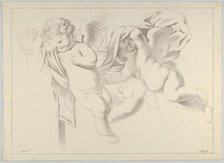 Study of three putti, ca. 1800-1844. Creator: Ferdinand Piloty.