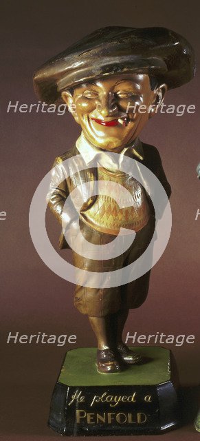 Penfold golfing figurine, 1920s. Artist: Unknown